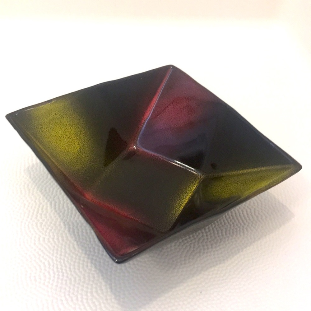 La Dolce Vita Geometric Square Ceramic Serving Dish  8”